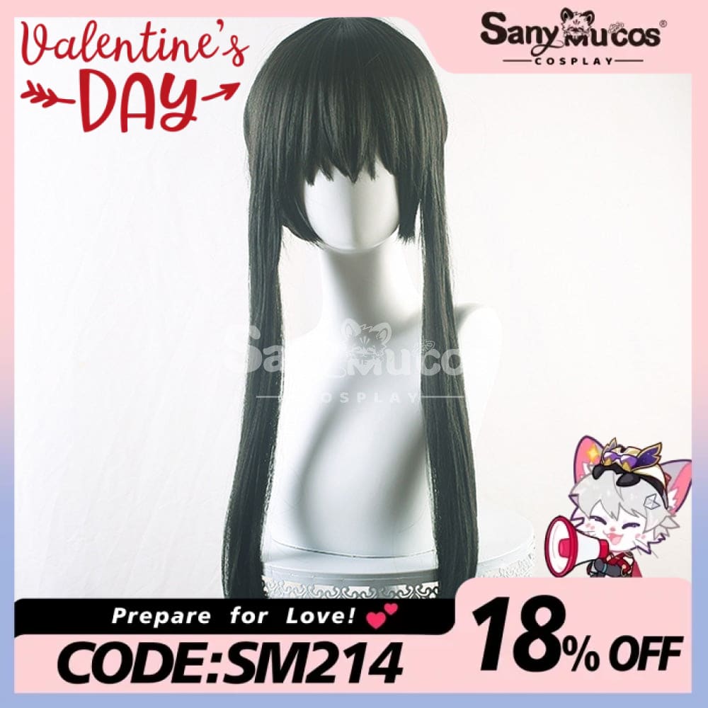 【In Stock】Anime Spy X Family: Yor Forger Thorn Princess Wig Assassin Cosplay Long Black 68Cm Wigs