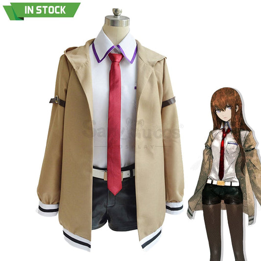 【In Stock】Anime Steins;Gate Cosplay Kurisu Makise Costume Plus Size Costumes 1000