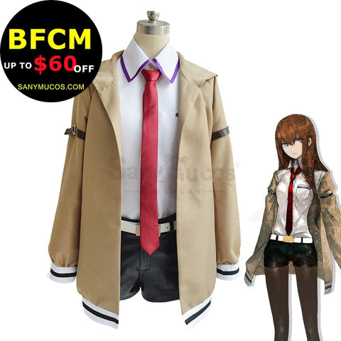 【In Stock】Anime Steins;Gate Cosplay Kurisu Makise Costume Plus Size Costumes