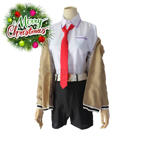 【In Stock】Anime Steins;Gate Cosplay Kurisu Makise Costume Plus Size Costumes