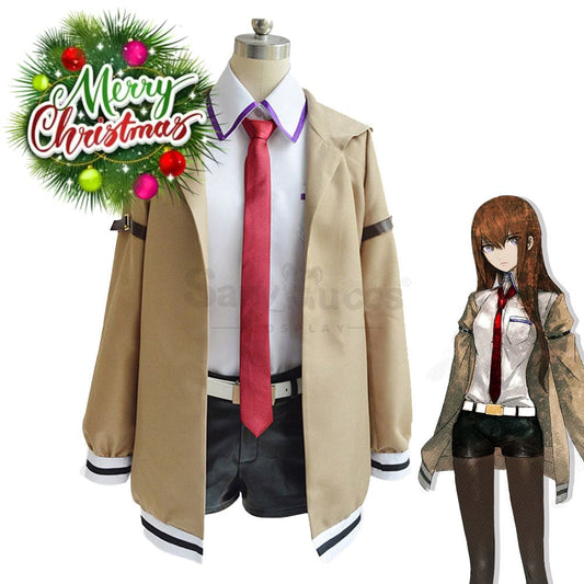 【In Stock】Anime Steins;Gate Cosplay Kurisu Makise Costume Plus Size Costumes 1000