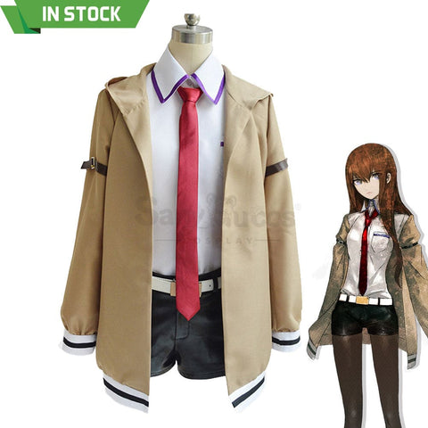 【In Stock】Anime Steins;Gate Cosplay Kurisu Makise Costume Plus Size Costumes