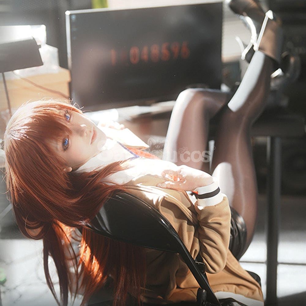 【In Stock】Anime Steins;Gate Cosplay Kurisu Makise Cosplay Costume Premium Edition Cosplay Costumes