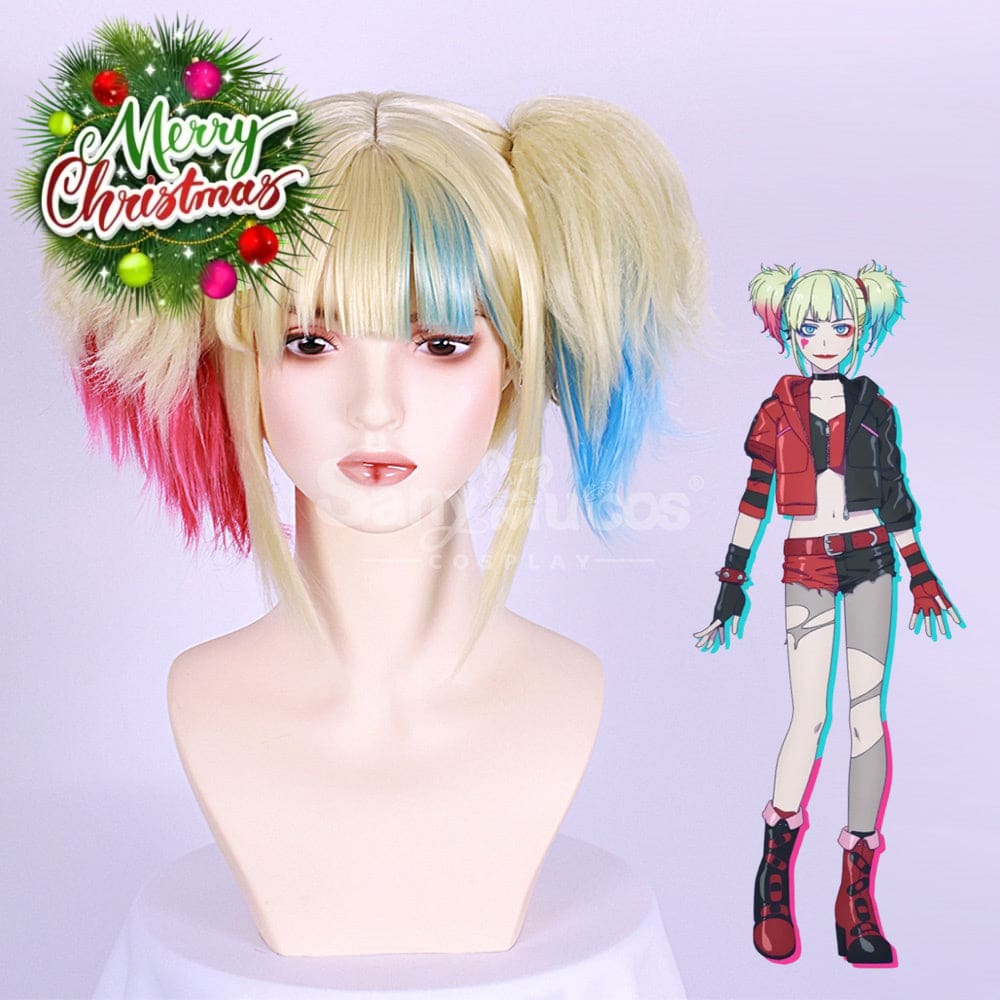 【In Stock】Anime Suicide Squad Isekai Cosplay Harley Quinn Wig Wigs