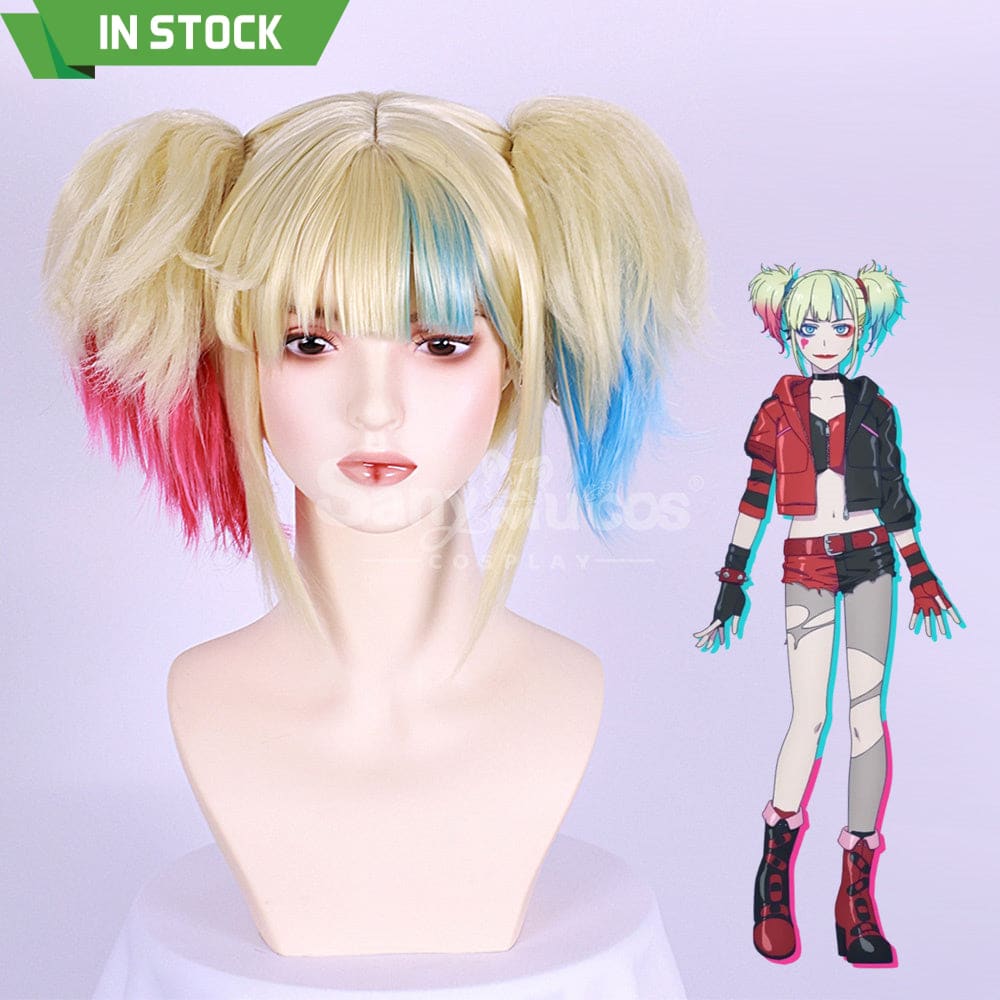 【In Stock】Anime Suicide Squad Isekai Cosplay Harley Quinn Wig Wigs