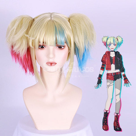 【In Stock】Anime Suicide Squad Isekai Cosplay Harley Quinn Wig Wigs