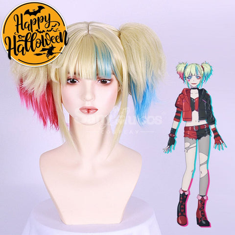 【In Stock】Anime Suicide Squad Isekai Cosplay Harley Quinn Wig Wigs