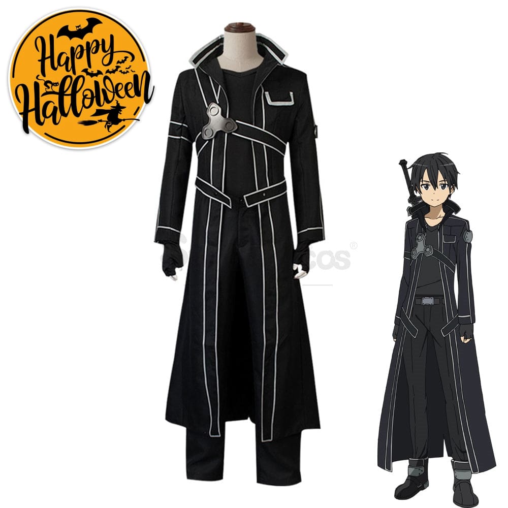 【In Stock】Anime Sword Art Online Cosplay Sao Kirigaya Kazuto Costume Plus Size Costumes