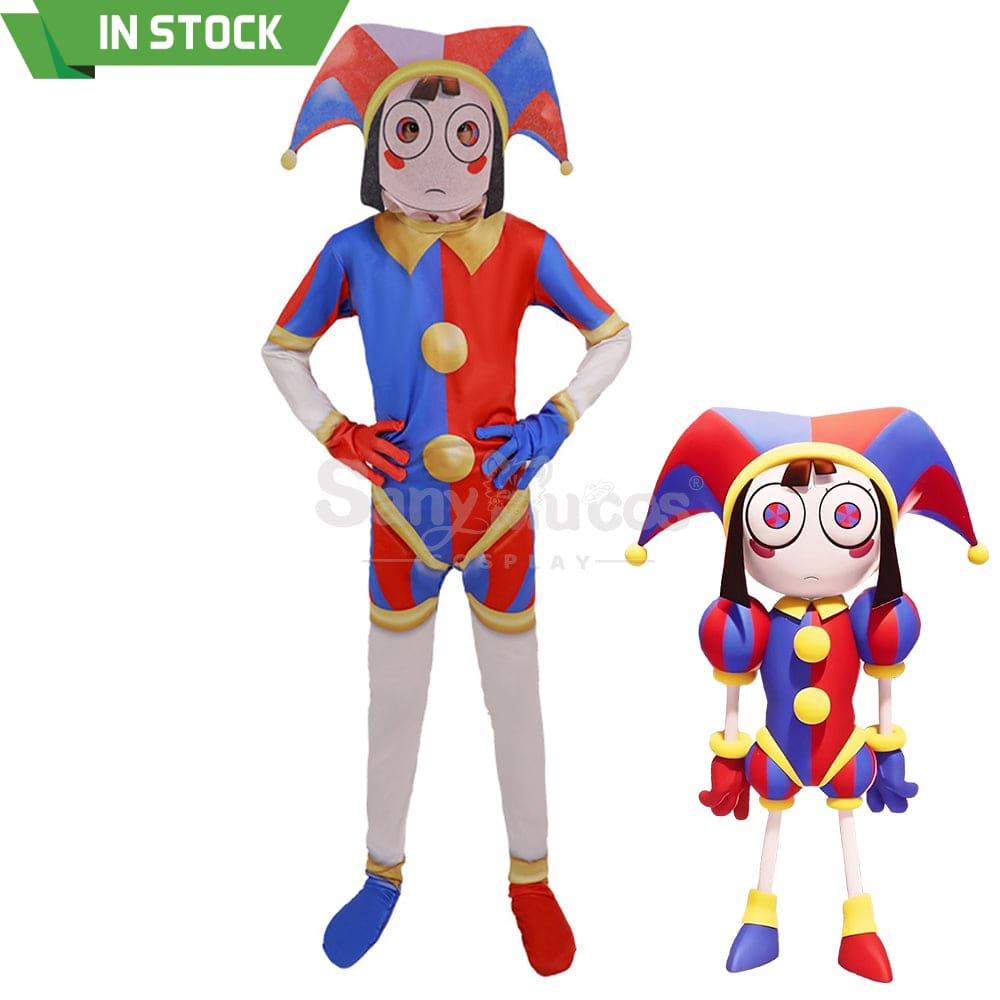 【In Stock】Anime The Amazing Digital Circus Cosplay Pomni Costume Costumes