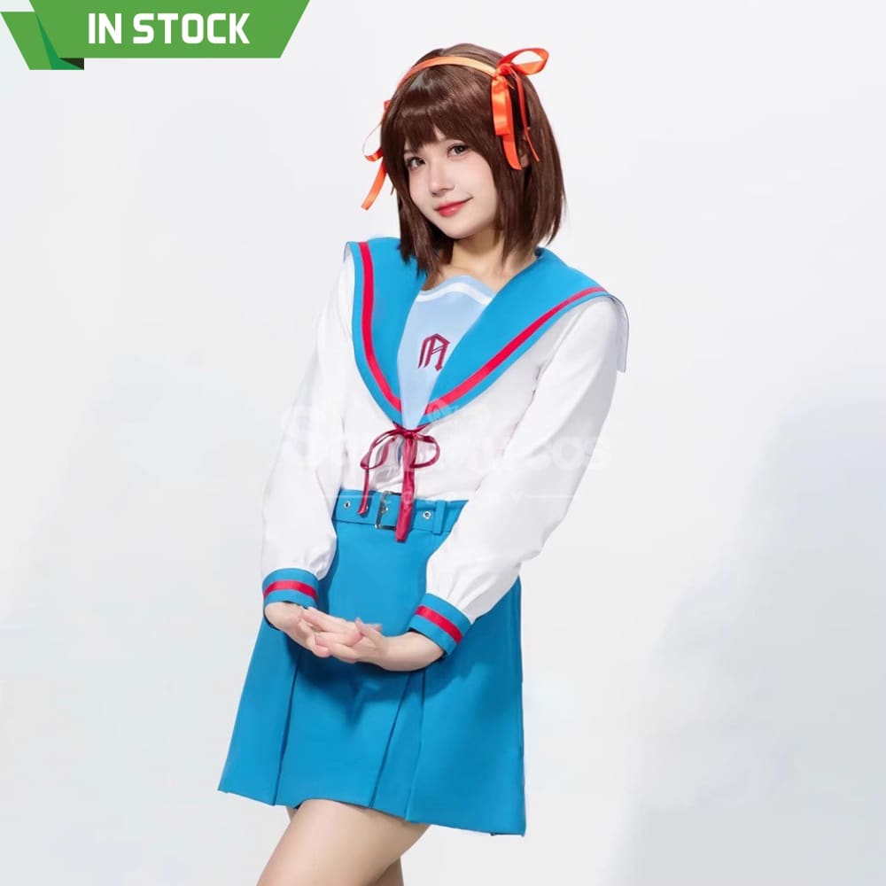 【In Stock】Anime The Melancholy of Haruhi Suzumiya Cosplay Yuki Nagato Cosplay Costume Premium Edition Cosplay Costumes
