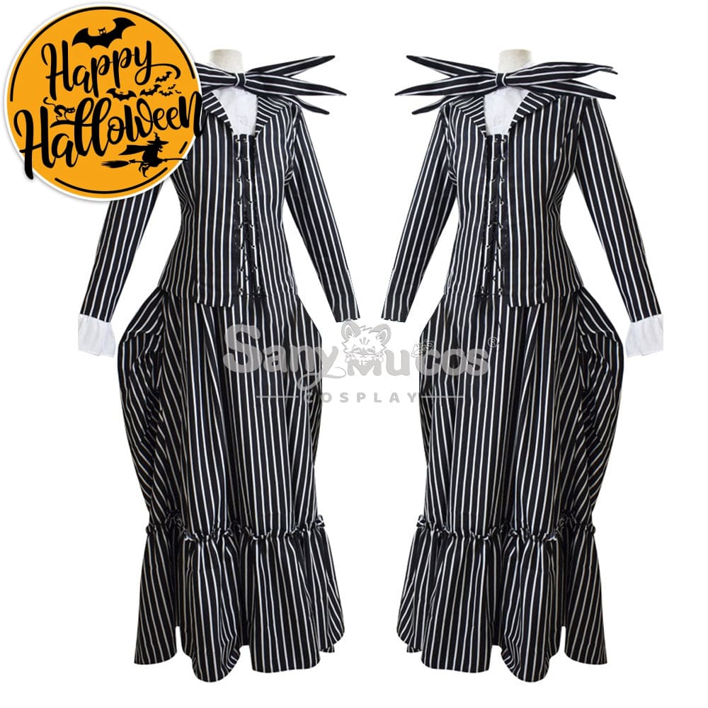 【In Stock】Anime The Nightmare Before Christmas Cosplay Jack Skellington Costume Female Costumes