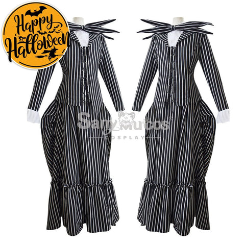 【In Stock】Anime The Nightmare Before Christmas Cosplay Jack Skellington Costume Female Costumes
