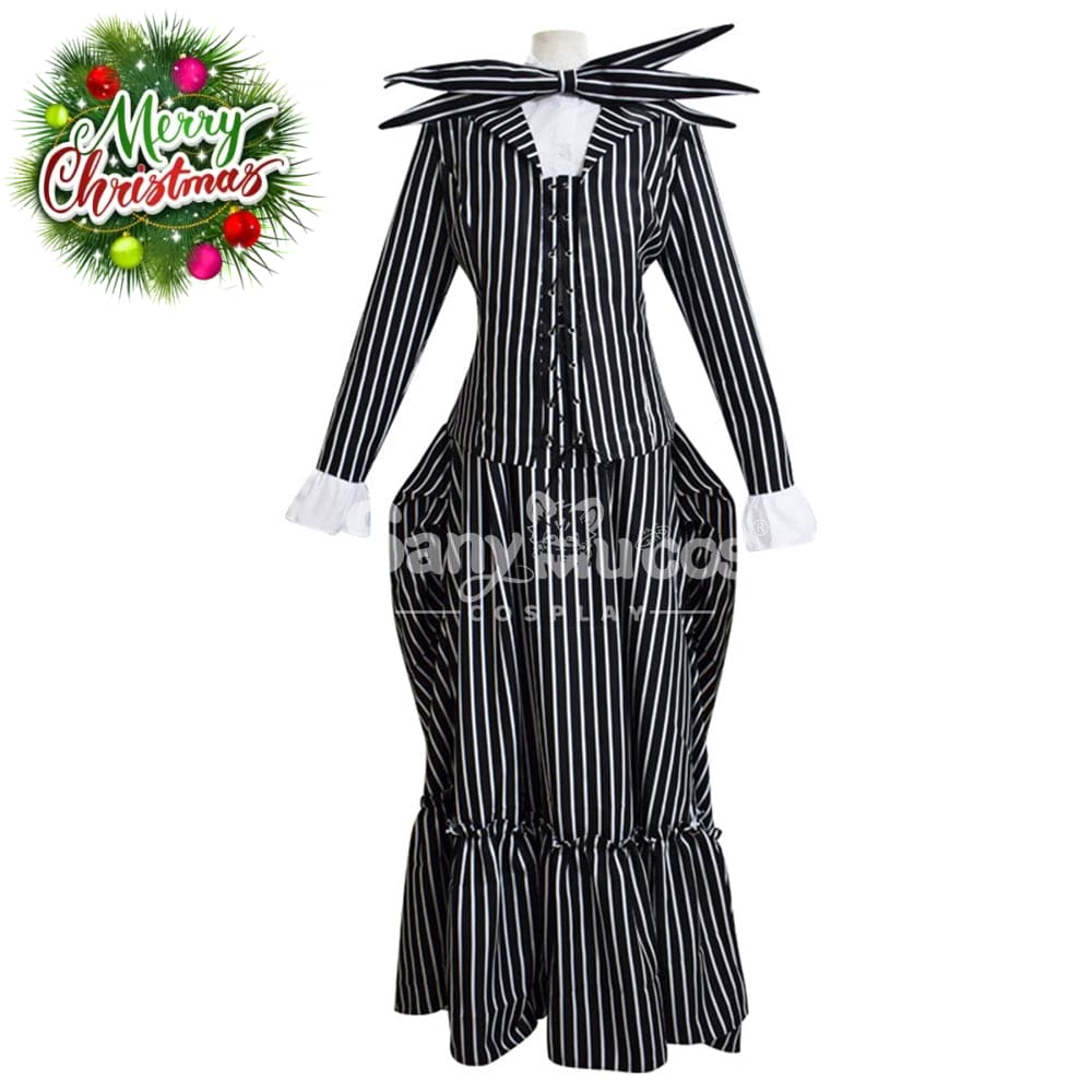 【In Stock】Anime The Nightmare Before Christmas Cosplay Jack Skellington Costume Female Costumes