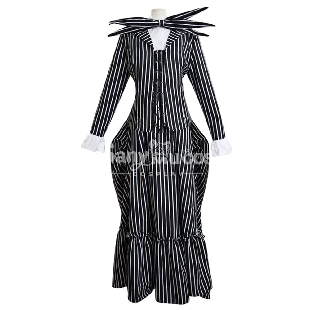 【In Stock】Anime The Nightmare Before Christmas Cosplay Jack Skellington Costume Female Costumes