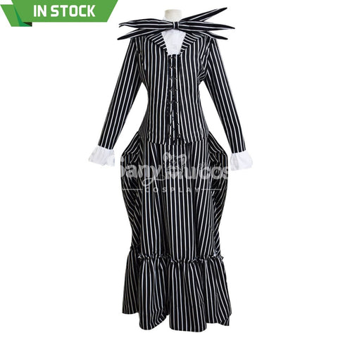 【In Stock】Anime The Nightmare Before Christmas Cosplay Jack Skellington Costume Female Costumes