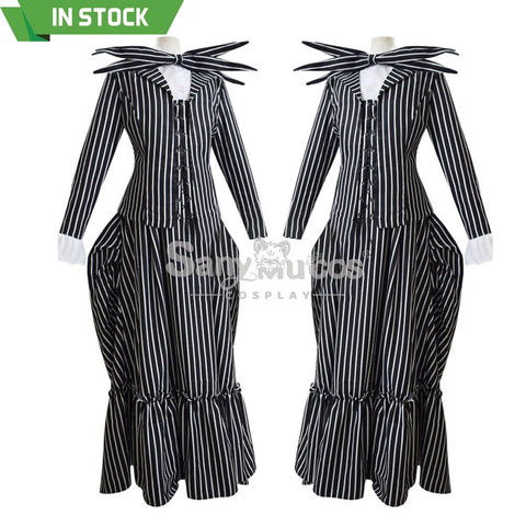 【In Stock】Anime The Nightmare Before Christmas Cosplay Jack Skellington Costume Female Costumes