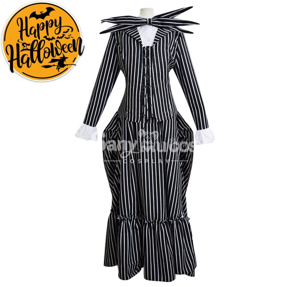 【In Stock】Anime The Nightmare Before Christmas Cosplay Jack Skellington Costume Female Costumes