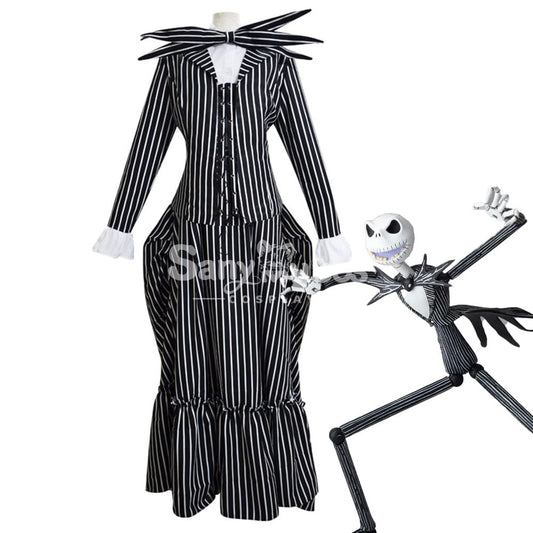 【In Stock】Anime The Nightmare Before Christmas Cosplay Jack Skellington Costume Female Costumes 1000