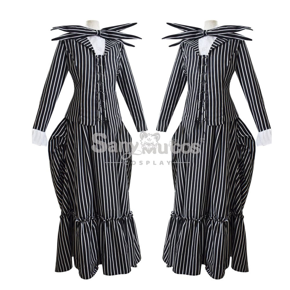 【In Stock】Anime The Nightmare Before Christmas Cosplay Jack Skellington Costume Female Costumes
