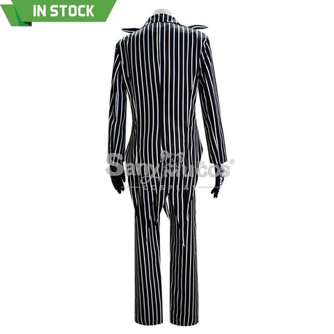 【In Stock】Anime The Nightmare Before Christmas Cosplay Jack Skellington Costume Male Costumes