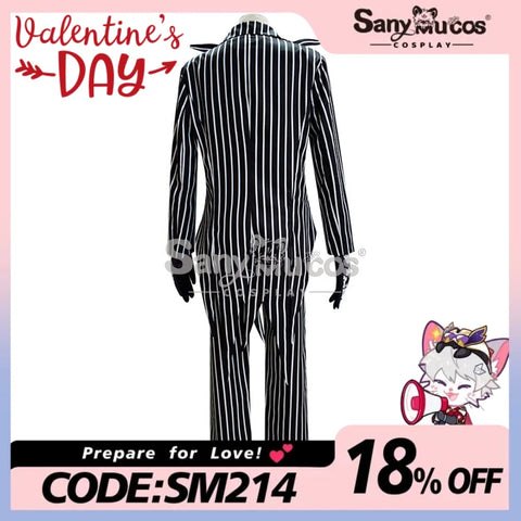 【In Stock】Anime The Nightmare Before Christmas Cosplay Jack Skellington Costume Male Costumes