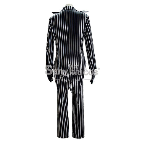 【In Stock】Anime The Nightmare Before Christmas Cosplay Jack Skellington Costume Male Costumes