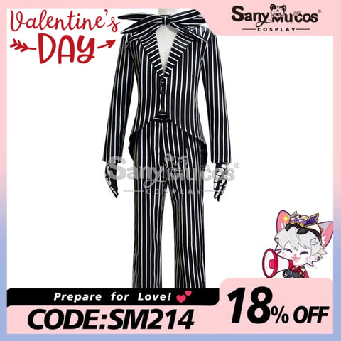 【In Stock】Anime The Nightmare Before Christmas Cosplay Jack Skellington Costume Male Costumes