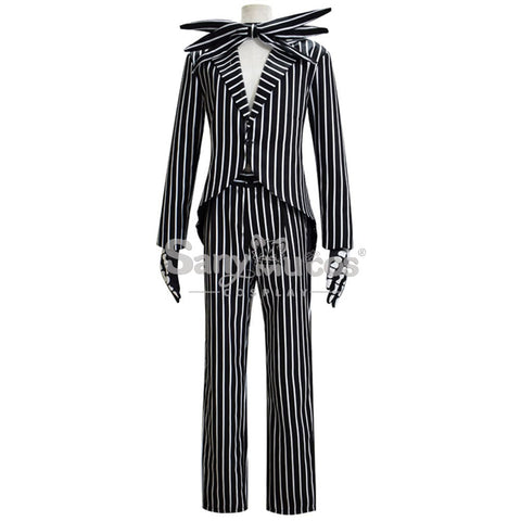【In Stock】Anime The Nightmare Before Christmas Cosplay Jack Skellington Costume Male Costumes