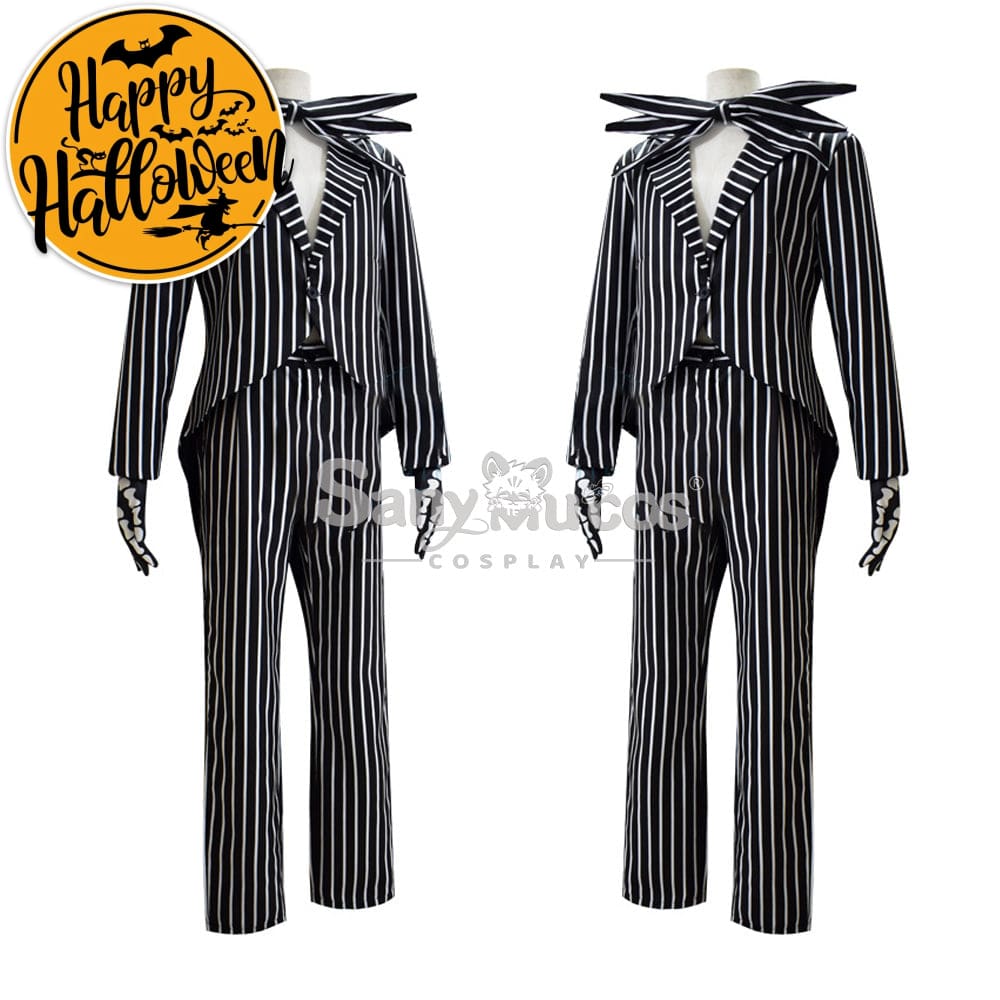 【In Stock】Anime The Nightmare Before Christmas Cosplay Jack Skellington Costume Male Costumes