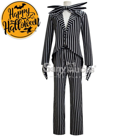 【In Stock】Anime The Nightmare Before Christmas Cosplay Jack Skellington Costume Male Costumes