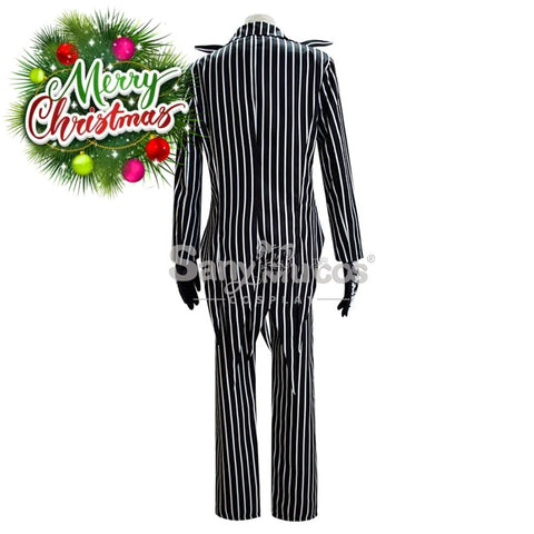 【In Stock】Anime The Nightmare Before Christmas Cosplay Jack Skellington Costume Male Costumes