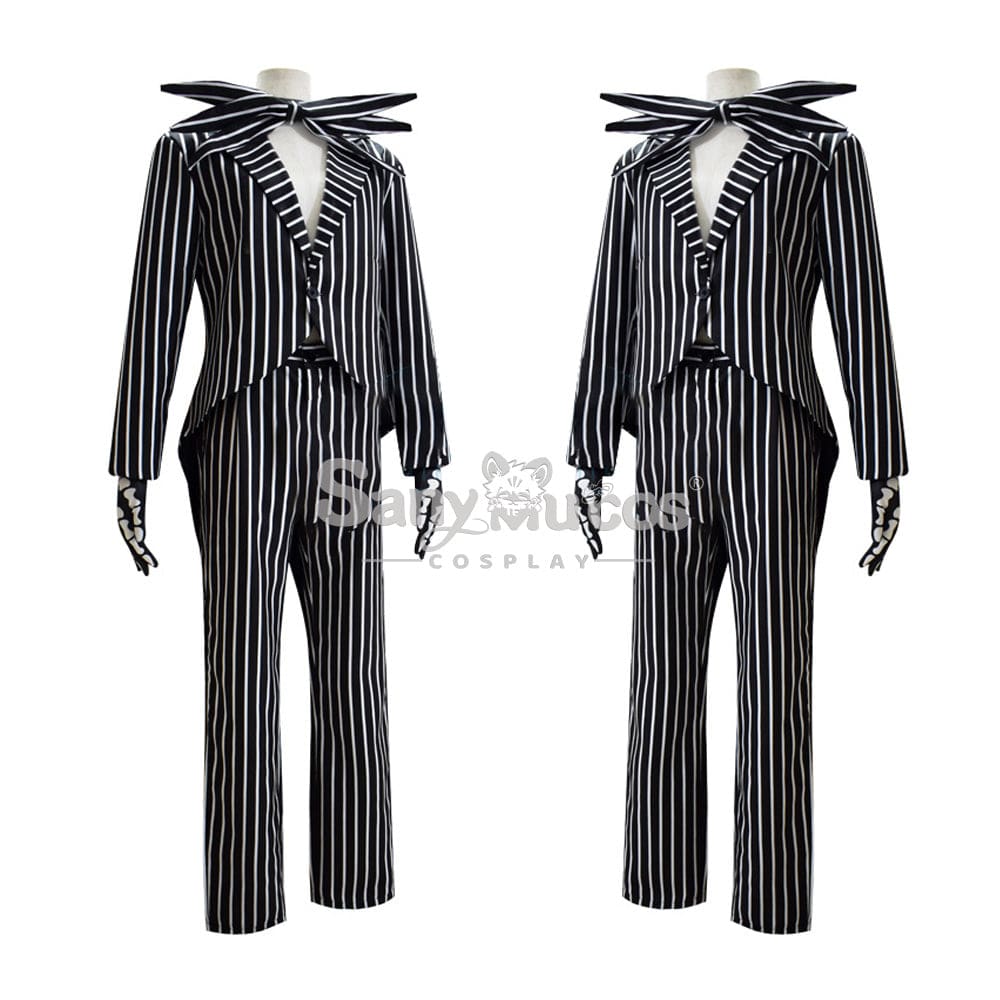 【In Stock】Anime The Nightmare Before Christmas Cosplay Jack Skellington Costume Male Costumes