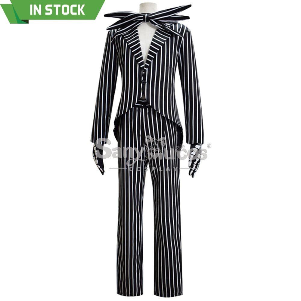 【In Stock】Anime The Nightmare Before Christmas Cosplay Jack Skellington Costume Male Costumes