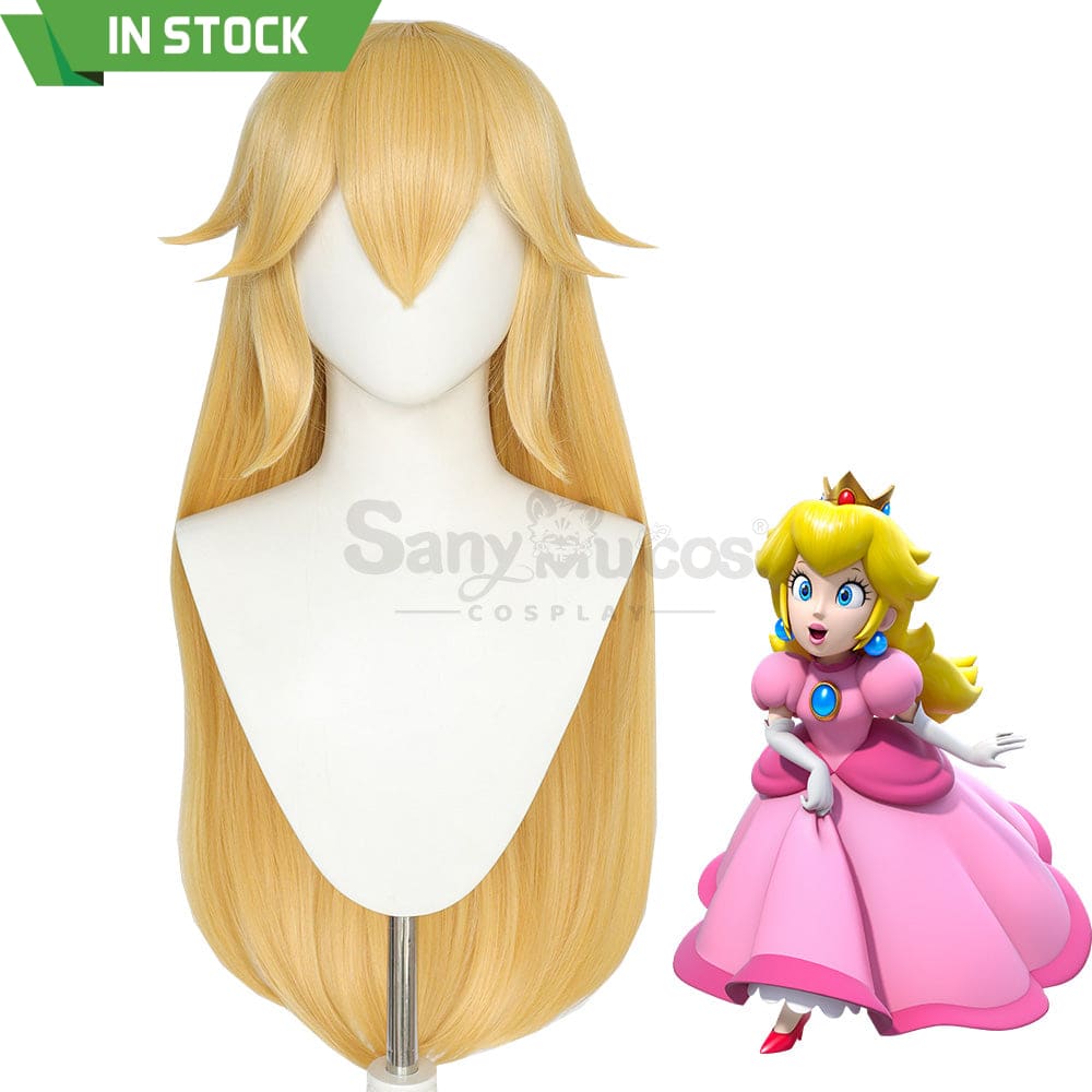 【In Stock】Anime The Super Mario Bros. Movie Cosplay Princess Peach Wig Wigs