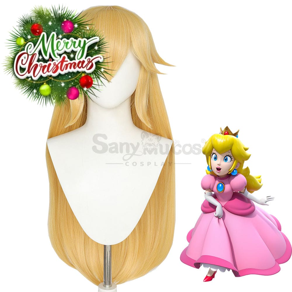 【In Stock】Anime The Super Mario Bros. Movie Cosplay Princess Peach Wig Wigs