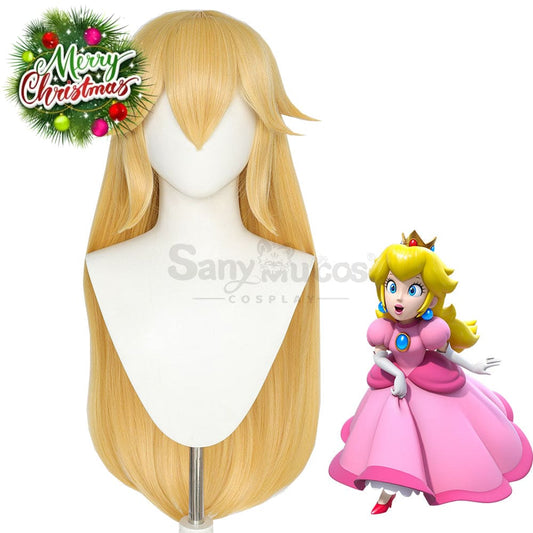【In Stock】Anime The Super Mario Bros. Movie Cosplay Princess Peach Wig Wigs 1000