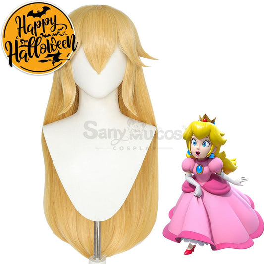 【In Stock】Anime The Super Mario Bros. Movie Cosplay Princess Peach Wig Wigs 1000