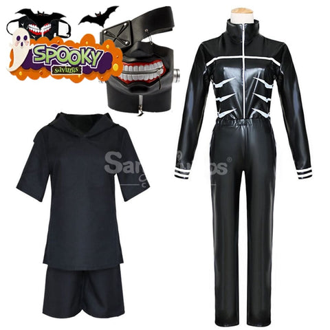 【In Stock】Anime Tokyo Ghoul Cosplay Ken Kaneki Cosplay Costume Costume and Mask / S Cosplay Costumes
