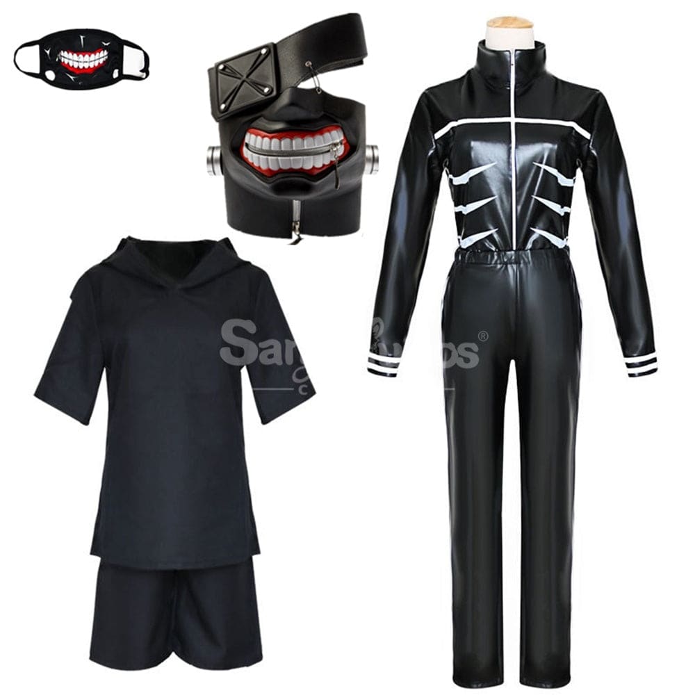 【In Stock】Anime Tokyo Ghoul Cosplay Ken Kaneki Cosplay Costume Costume and Mask / S Cosplay Costumes