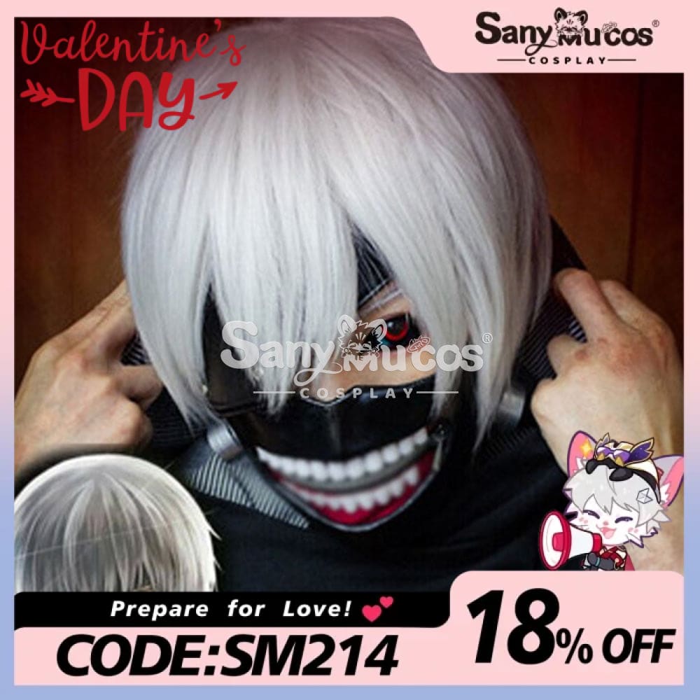 【In Stock】Anime Tokyo Ghoul Cosplay Ken Kaneki Wig Wigs