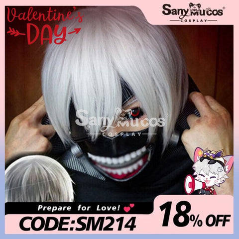 【In Stock】Anime Tokyo Ghoul Cosplay Ken Kaneki Wig Wigs