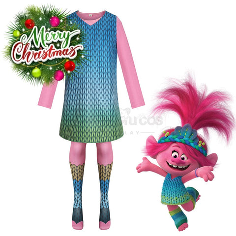 【In Stock】Anime Trolls Cosplay Poppy V-Neck Costume Costumes