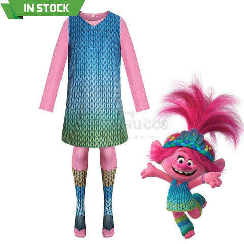 【In Stock】Anime Trolls Cosplay Poppy V-Neck Costume Costumes