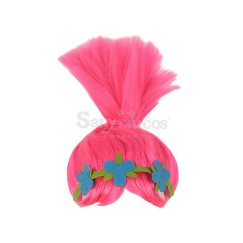 【In Stock】Anime Trolls Cosplay Poppy V-Neck Costume Wig Costumes