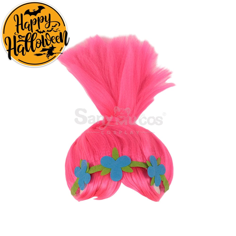 【In Stock】Anime Trolls Cosplay Poppy V-Neck Costume Wig Costumes