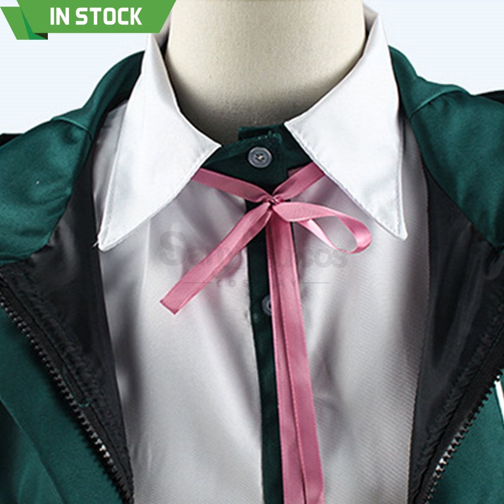 【In Stock】Animes Danganronpa Nanami Chiaki School Uniform With Hooded Jacket Cosplay Costume