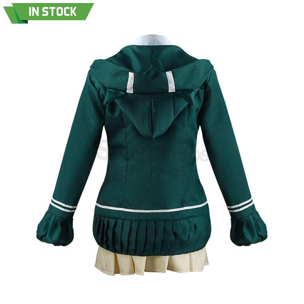 【In Stock】Animes Danganronpa Nanami Chiaki School Uniform With Hooded Jacket Cosplay Costume