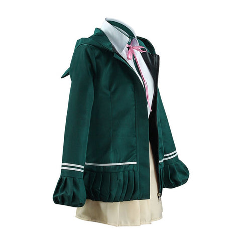 【In Stock】Animes Danganronpa Nanami Chiaki School Uniform With Hooded Jacket Cosplay Costume