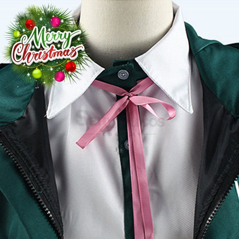 【In Stock】Animes Danganronpa Nanami Chiaki School Uniform With Hooded Jacket Cosplay Costume