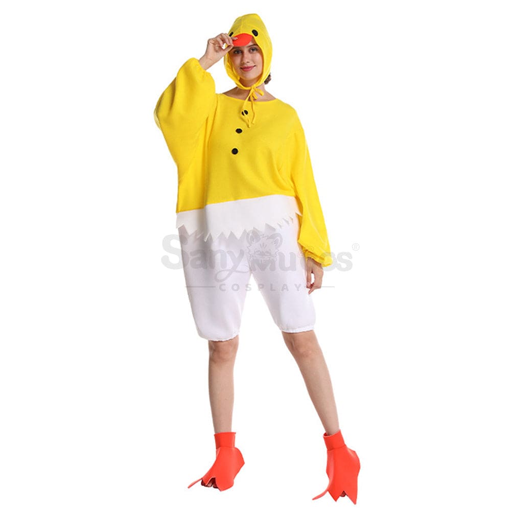 【In Stock】Carnival Cosplay Adult Funny Chick Onesie Stage Performance Costume Costumes